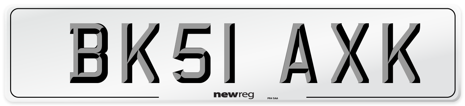 BK51 AXK Number Plate from New Reg
